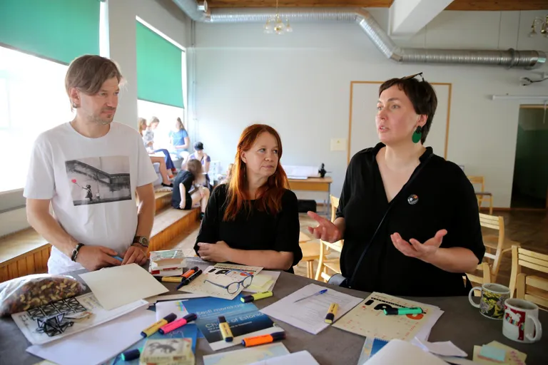 Laagri korraldanud Rünno Kulver, Margit Mikk ja Keret Altpere jäid osalejatega väga rahule, sest noortel oli palju häid ideid.