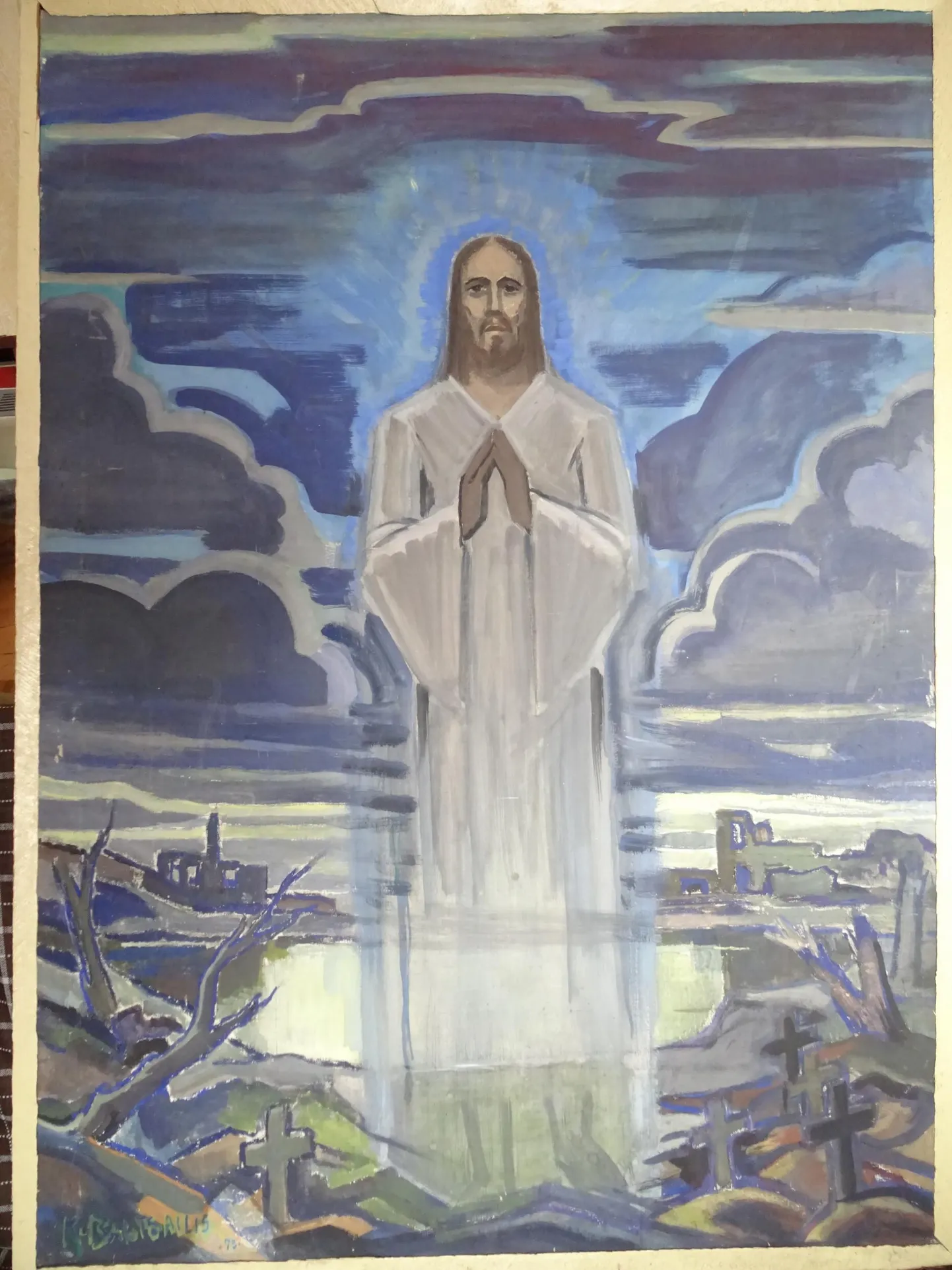 Jeesus Kristus Läti kunstniku Kārlis Baltgailise (1893–1979) nägemuses.