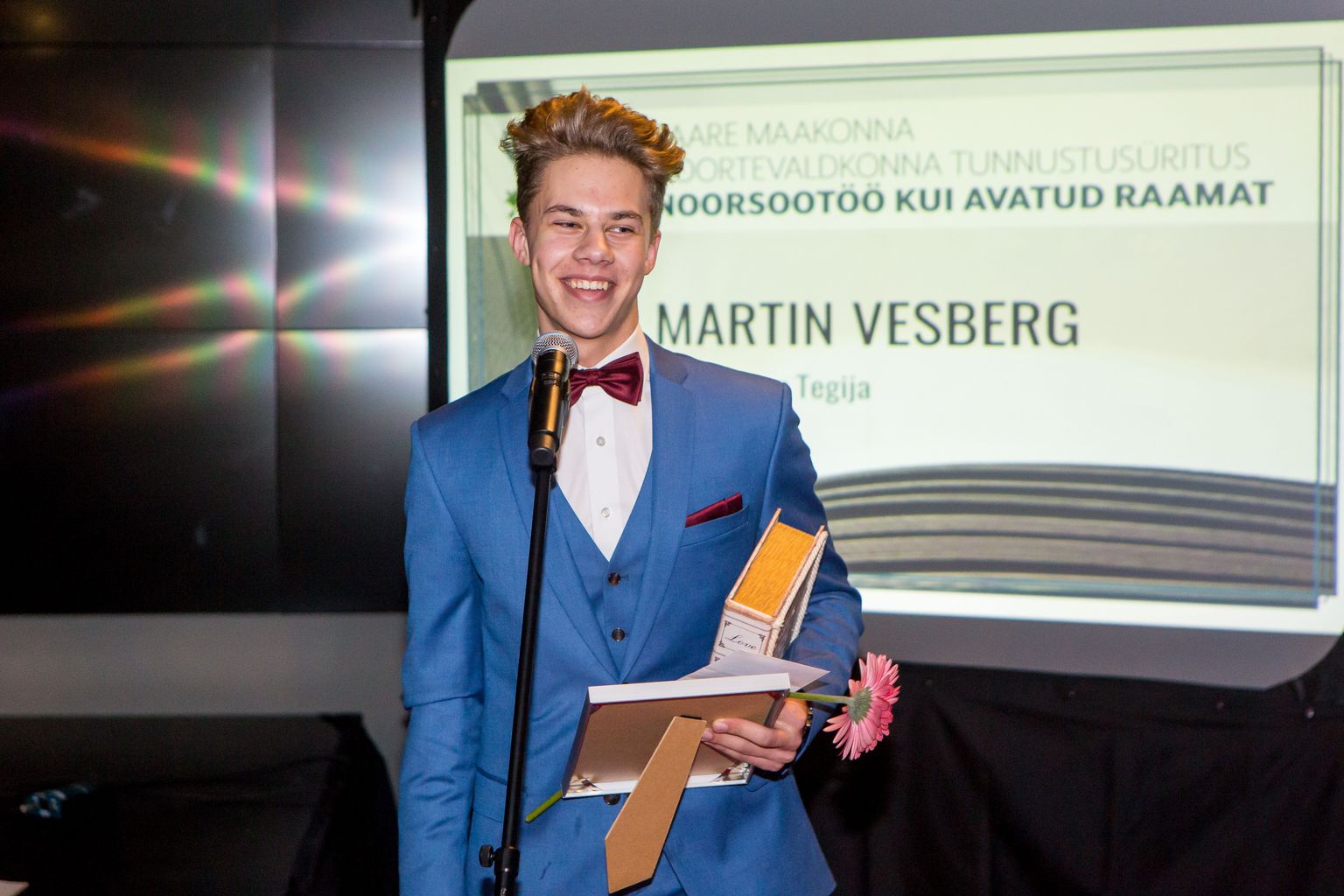 Martin Vesberg pälvis 12. klasside arvestuses esikoha.