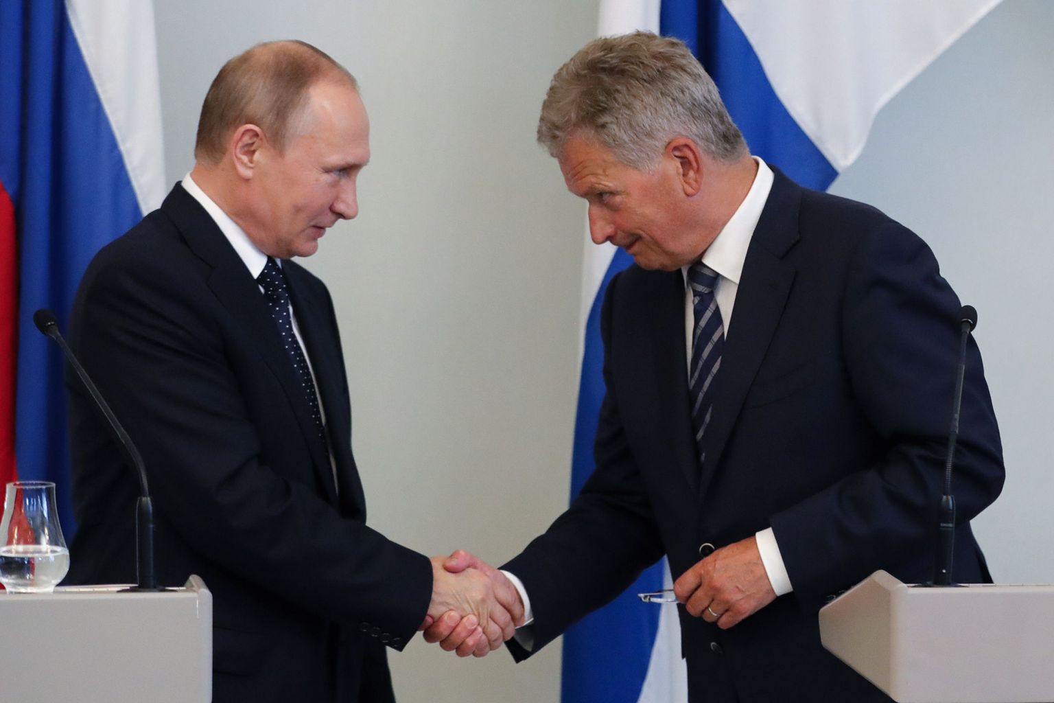 Venemaa president Vladimir Putin (vasakul) ja Soome riigipea Sauli Niinistö.