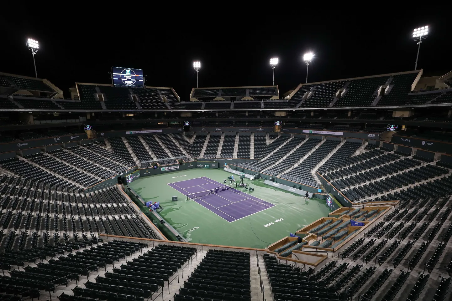 BNP Paribas Open Indian Wellsis jääb ära. Nii otsustas Riverside County Rahvatervise osakond, et vältida piirkonnas võimalikku koroonaviiruse levikut.