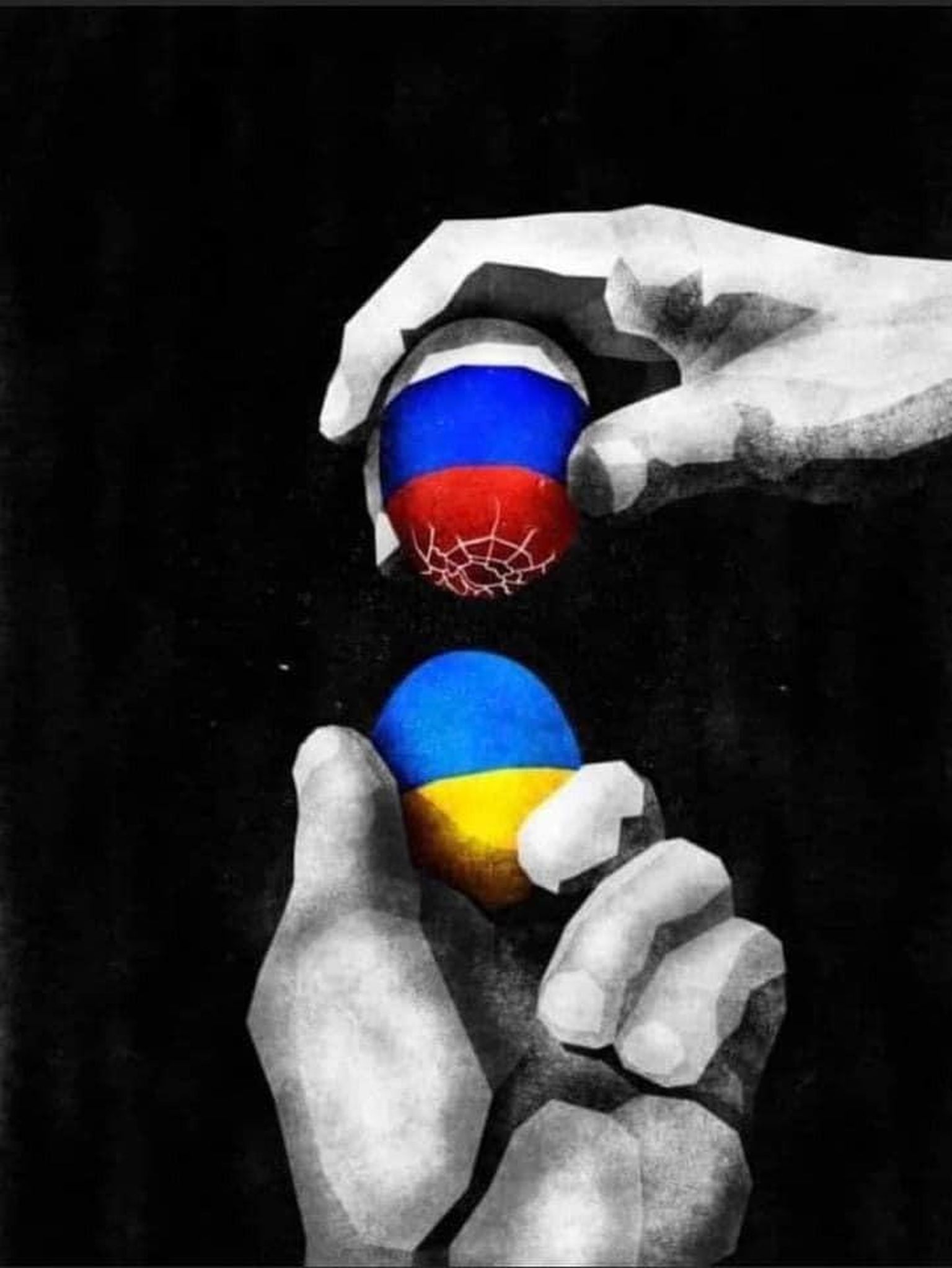 Venemaa ei arvestanud Ukraina lipu värvides muna koksides, et ka tema muna võib katki minna.