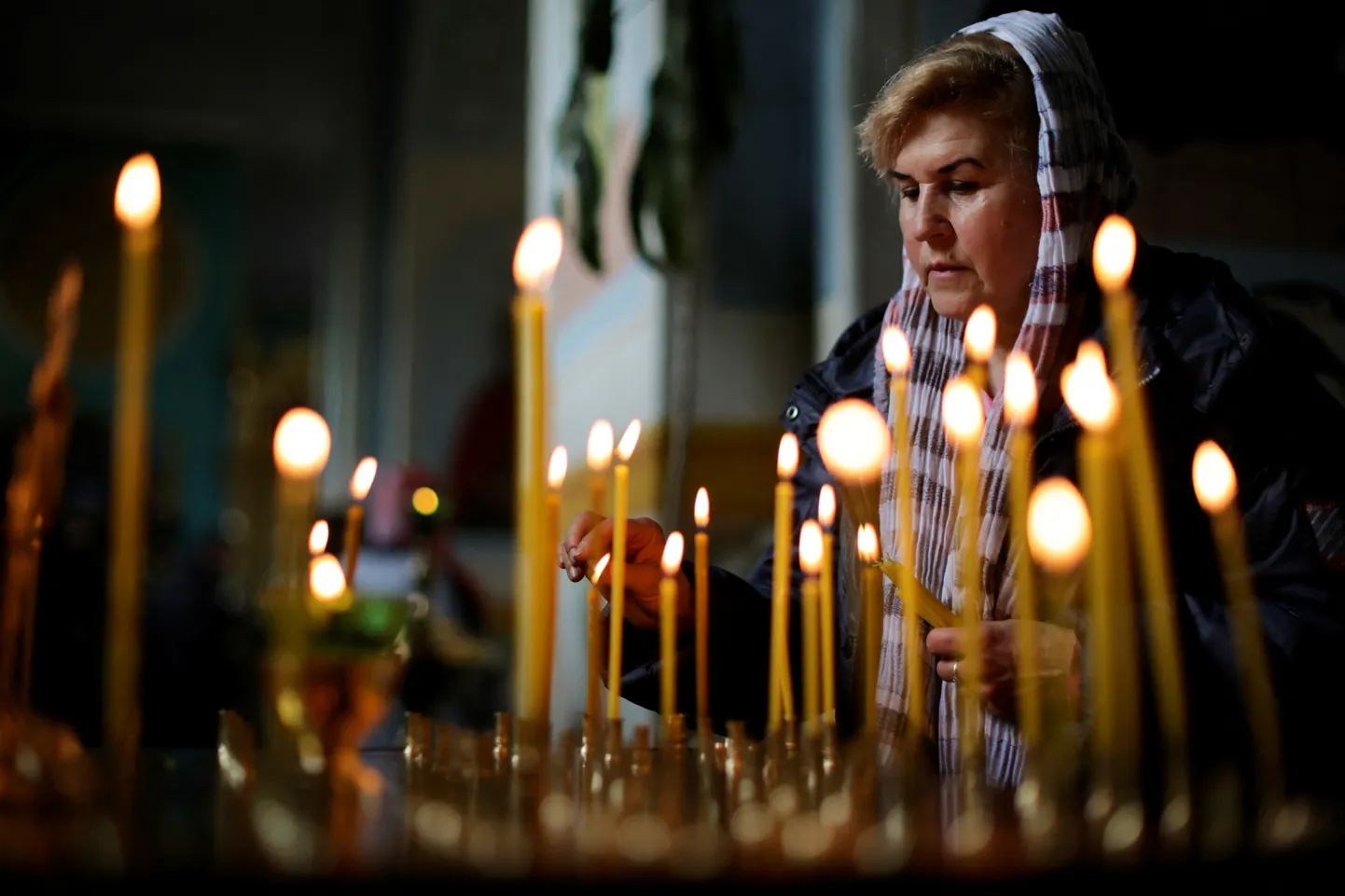 Война в Украине. Пасхальная служба