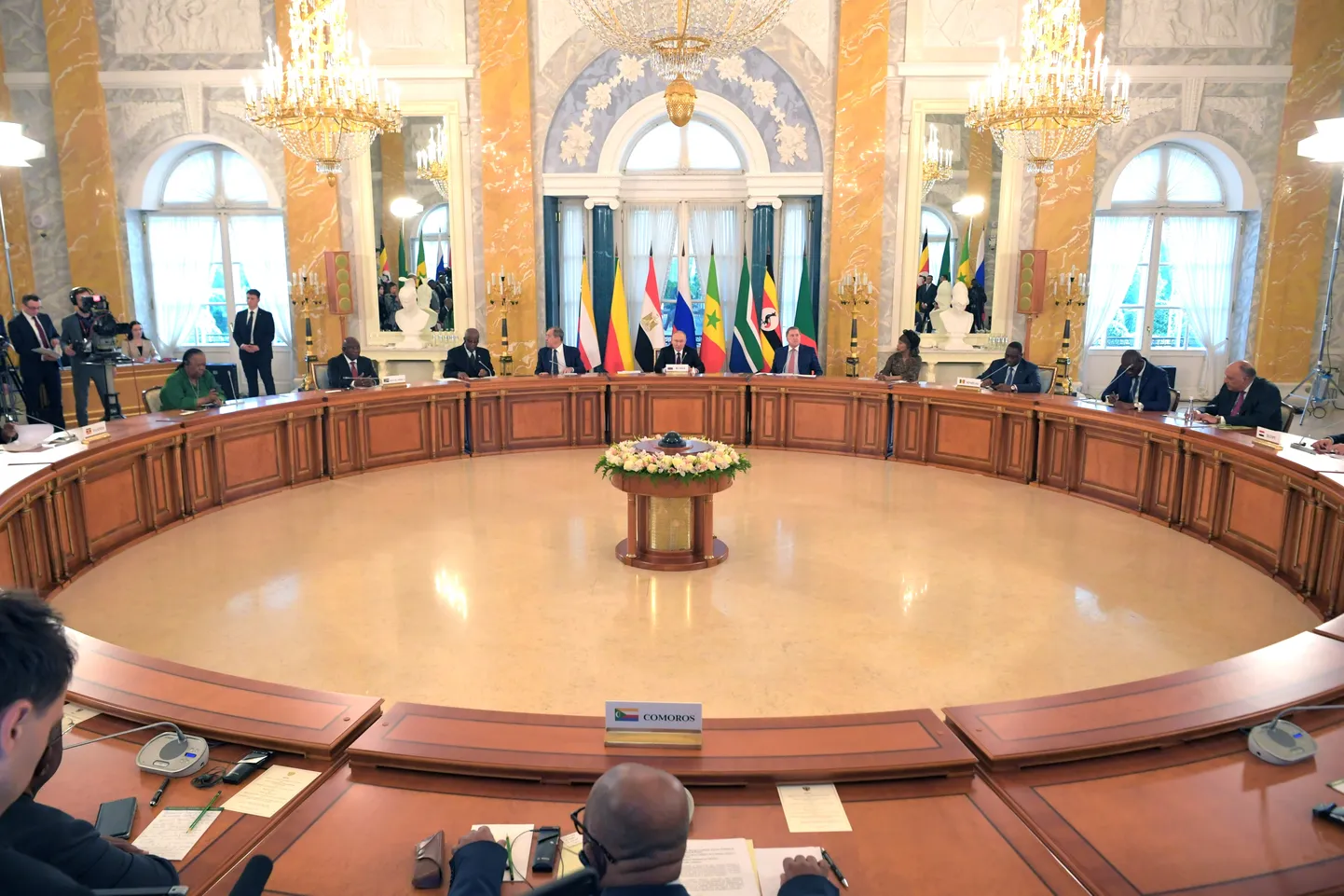 Путин и лидеры африканских стран