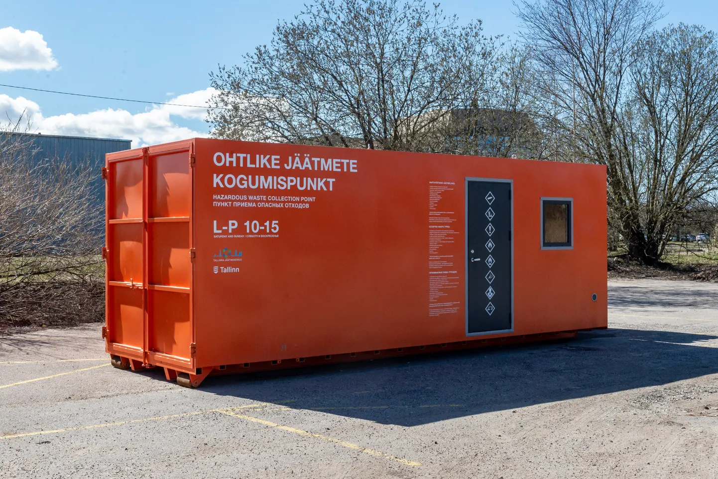 Ohtlike jäätmete kogumispunkt.