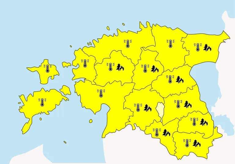 Suurele osale Eestist anti ilmahoiatus.