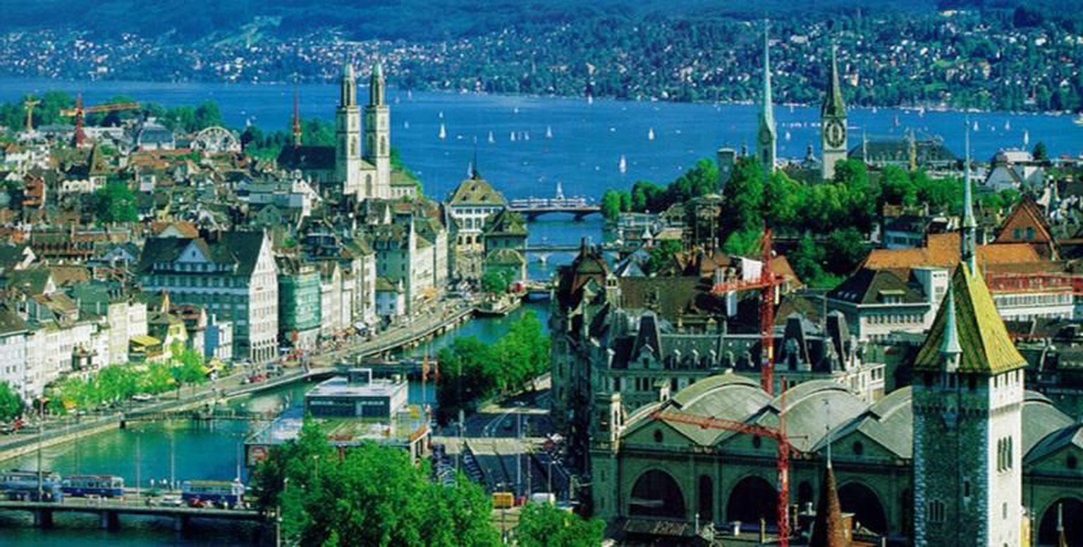 Kõrgeima elustandardiga linn maailmas - veitsis asuv Zürich