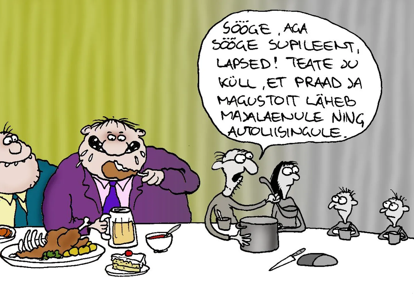 Aeg kõhu kõrvalt kokku hoida.