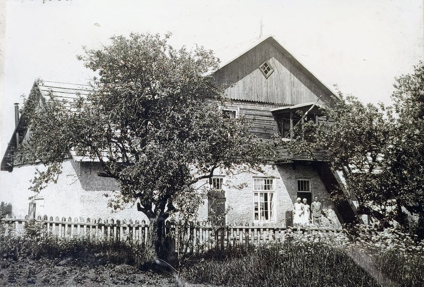 Mustjala meierei hoone 1920.–30. aastatel.