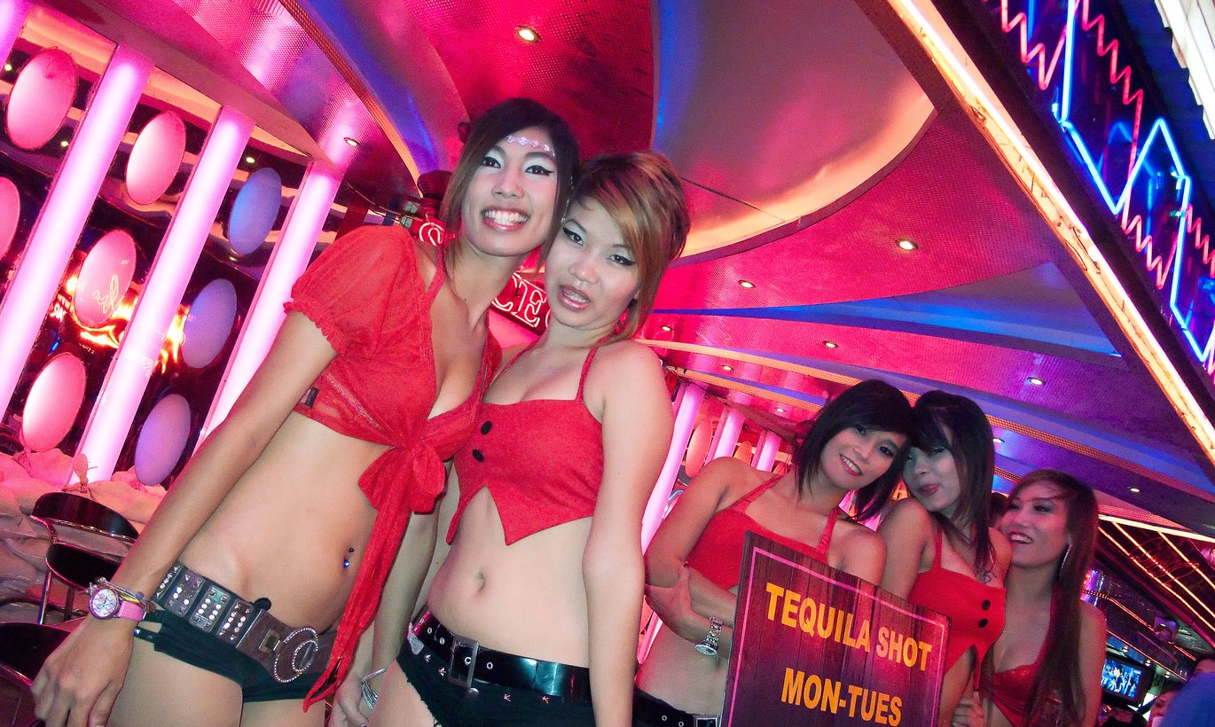 Real Thai Prostitute Woman In Pattaya City, Thailand Stock Photo