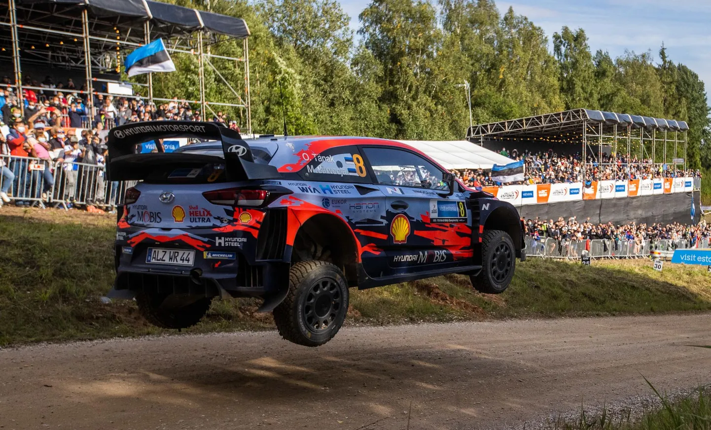 Ott Tänak ja Martin Järveoja Rally Estonial.