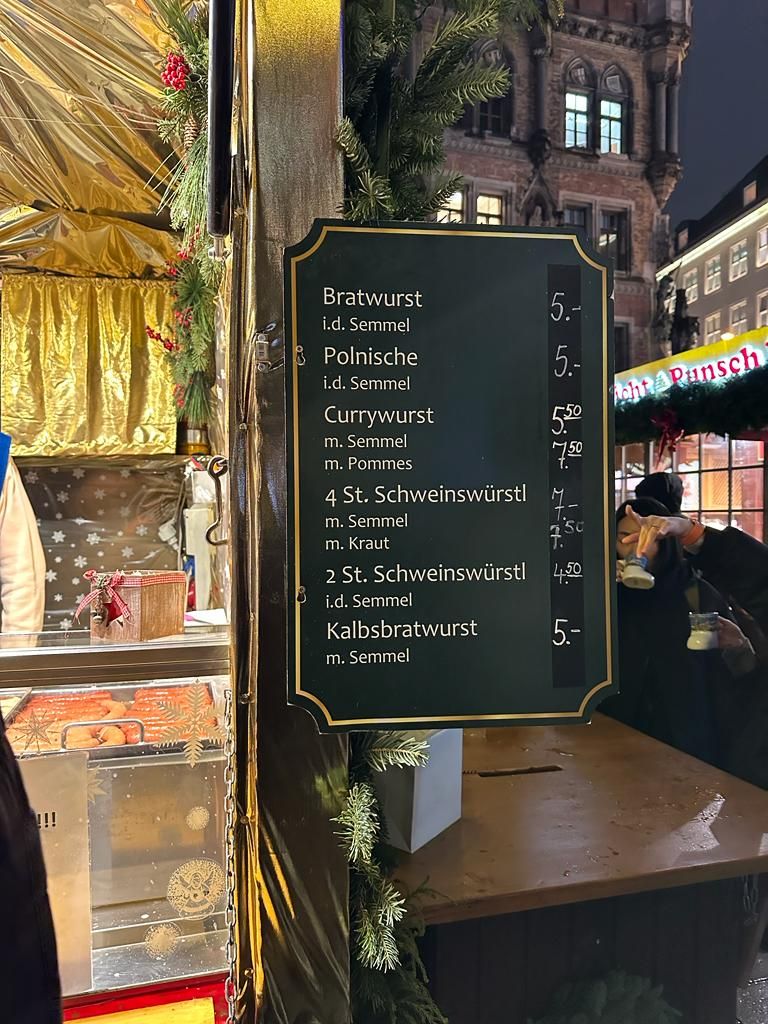 Vorsti hinnand Müncheni jõuluturul.