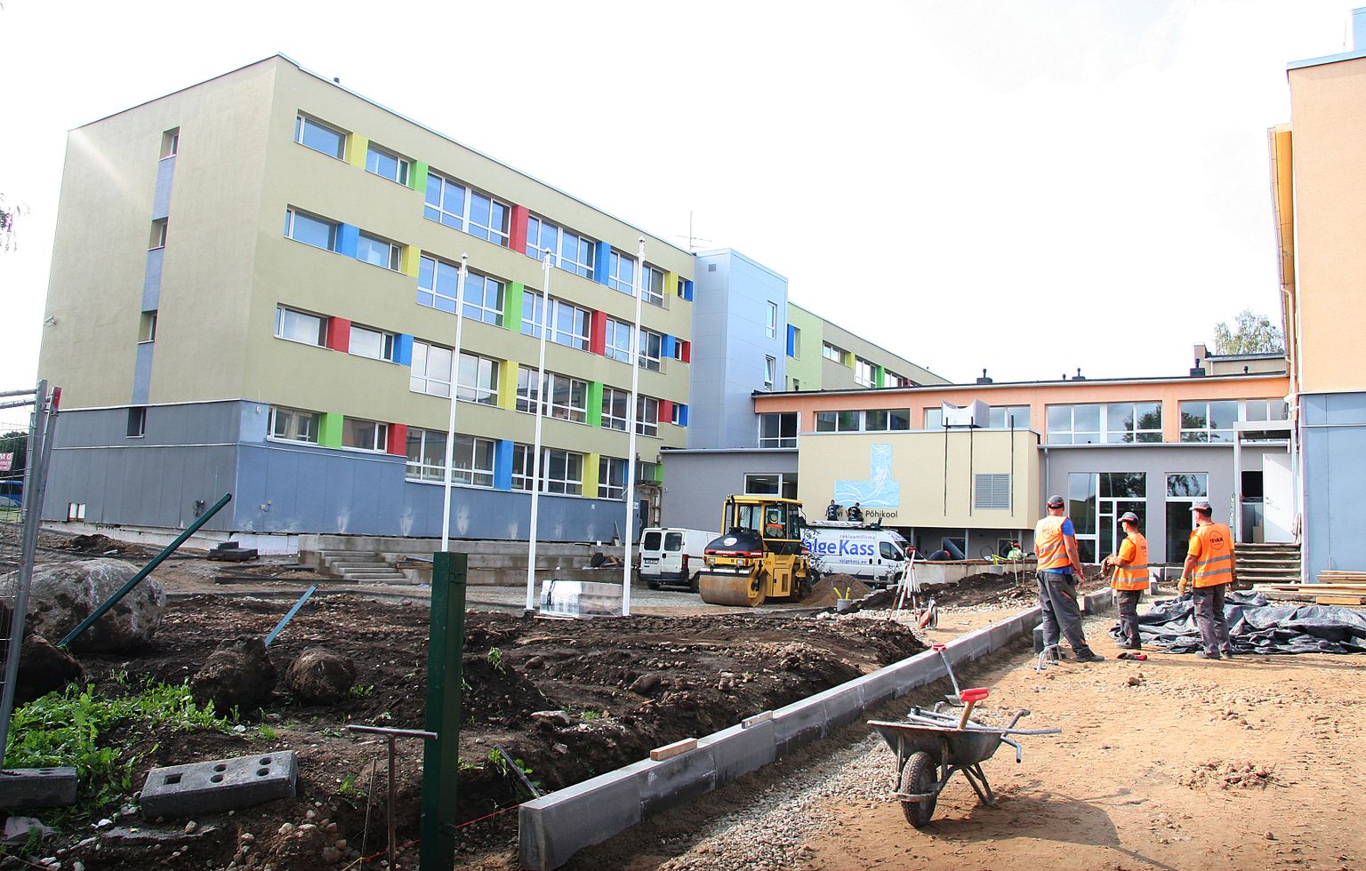 Jõhvi vene põhikooli rekonstrueerimine 2018. aastal.