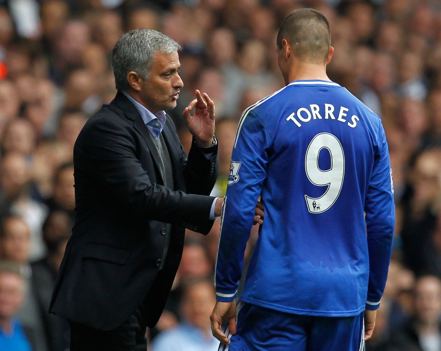 Jose Mourinho (vasakul) ja Fernando Torres.