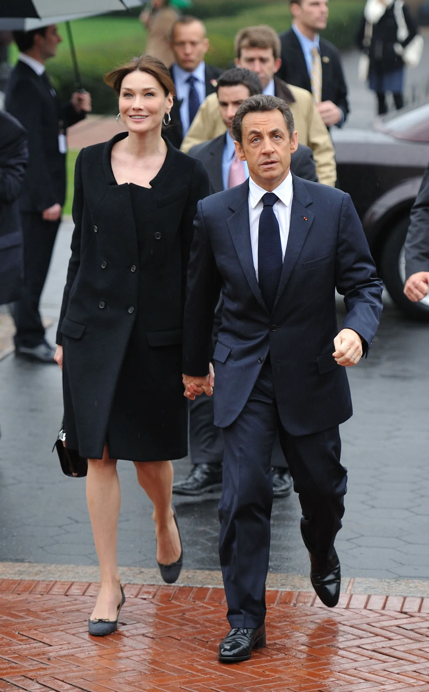 Карла Бруни-Саркози и Николя Саркози.