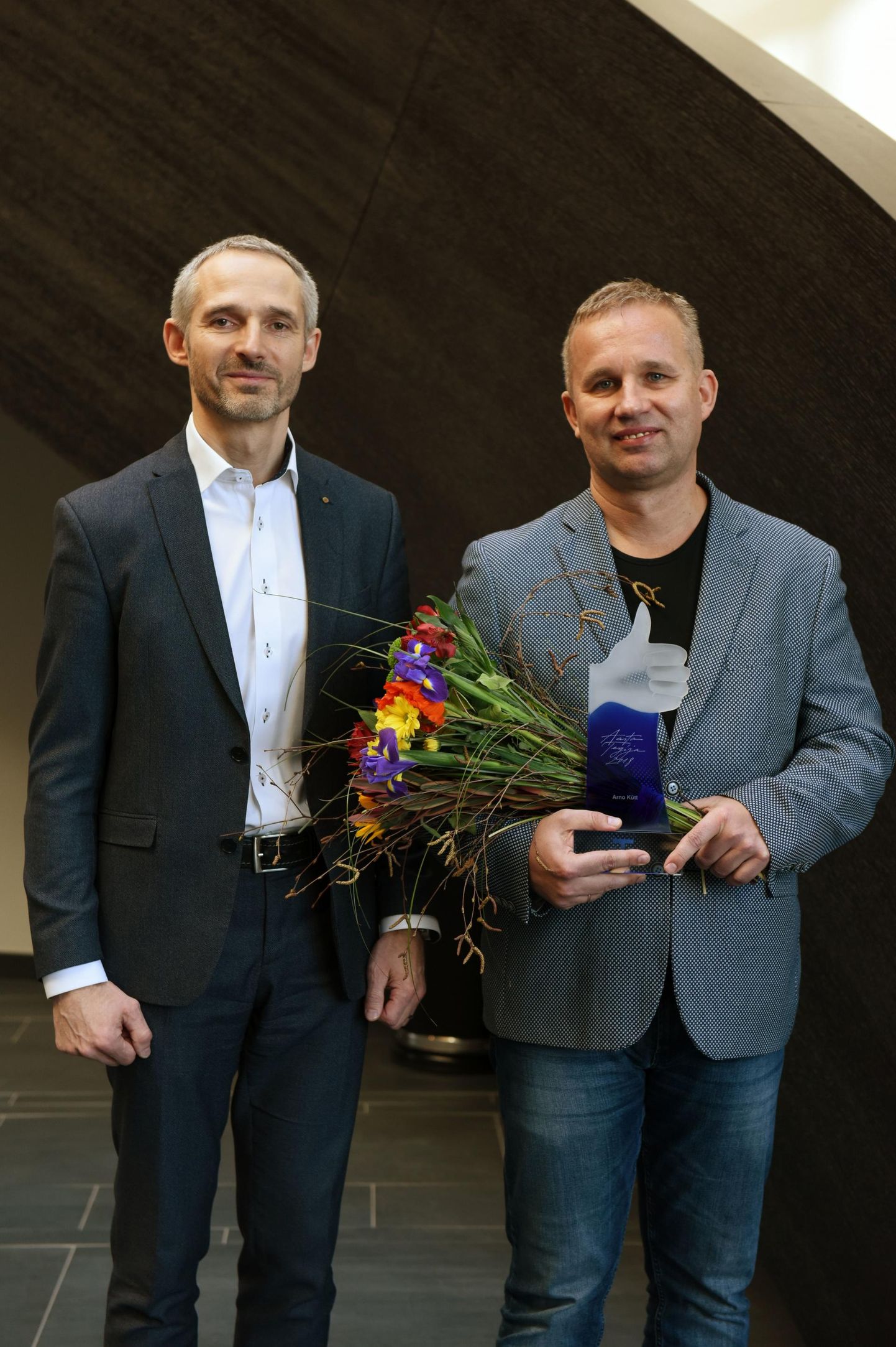 Eesti infotehnoloogia ja telekommunikatsiooni liidu president Ivo Suursoo ja Arno Kütt
