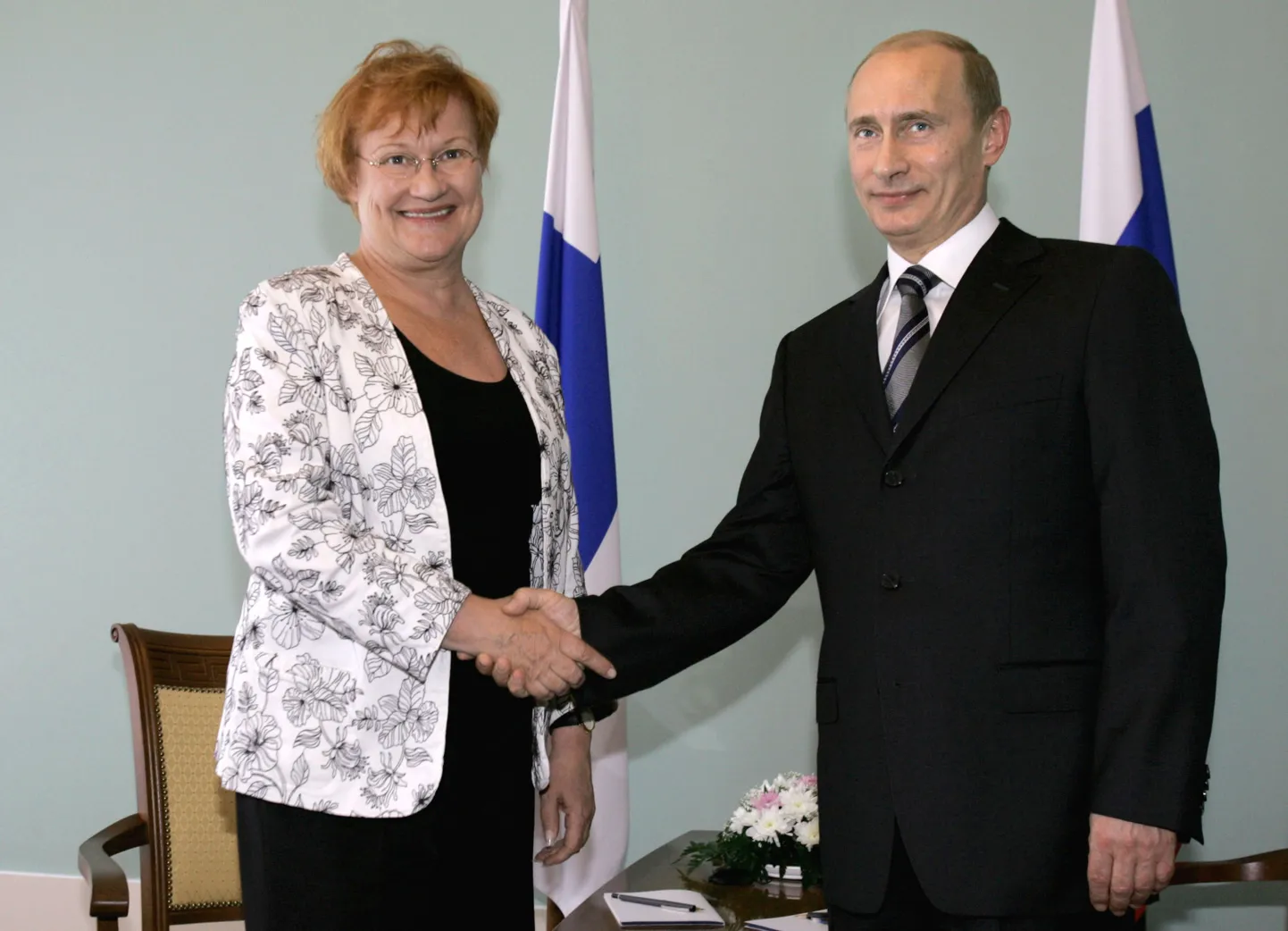 Tarja Halonen ja Vladimir Putin