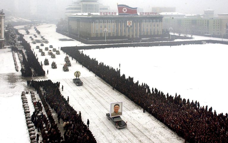 Eelmise Põhja-Korea liidri Kim Jong-ili matused 2011. aastal.