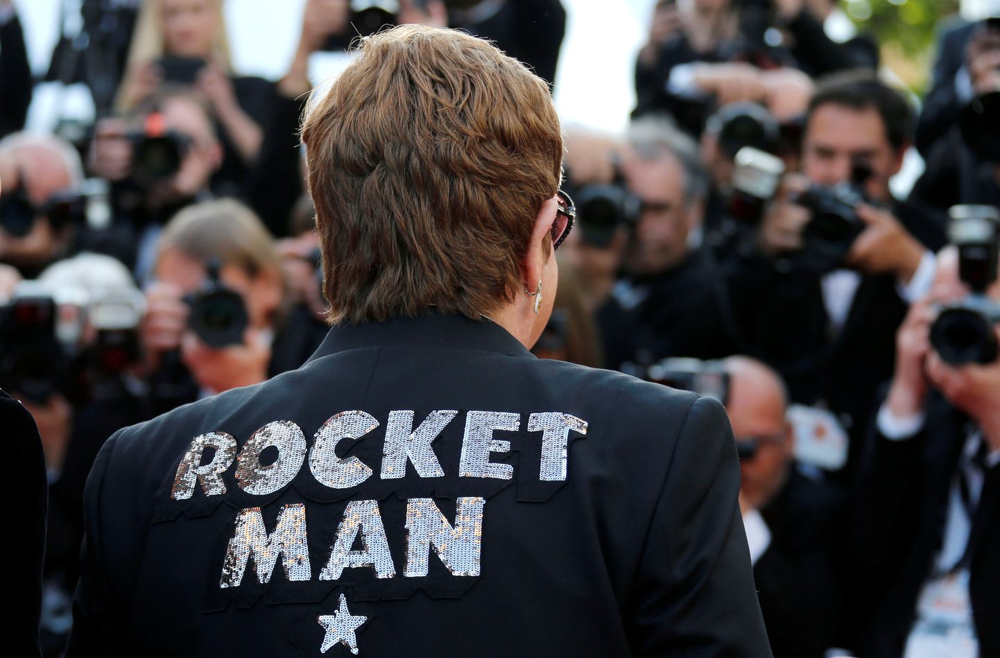 Elton John Cannes'i filmifestivalil 2019 oma eluloofilmi «Rocketman» esilinastusel