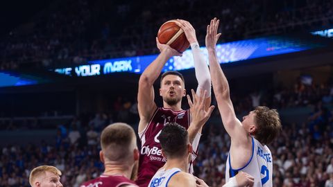 Läti täht Porzingis: intensiivsuselt mäng Eesti vastu NBA finaalseeriale alla ei jäänud
