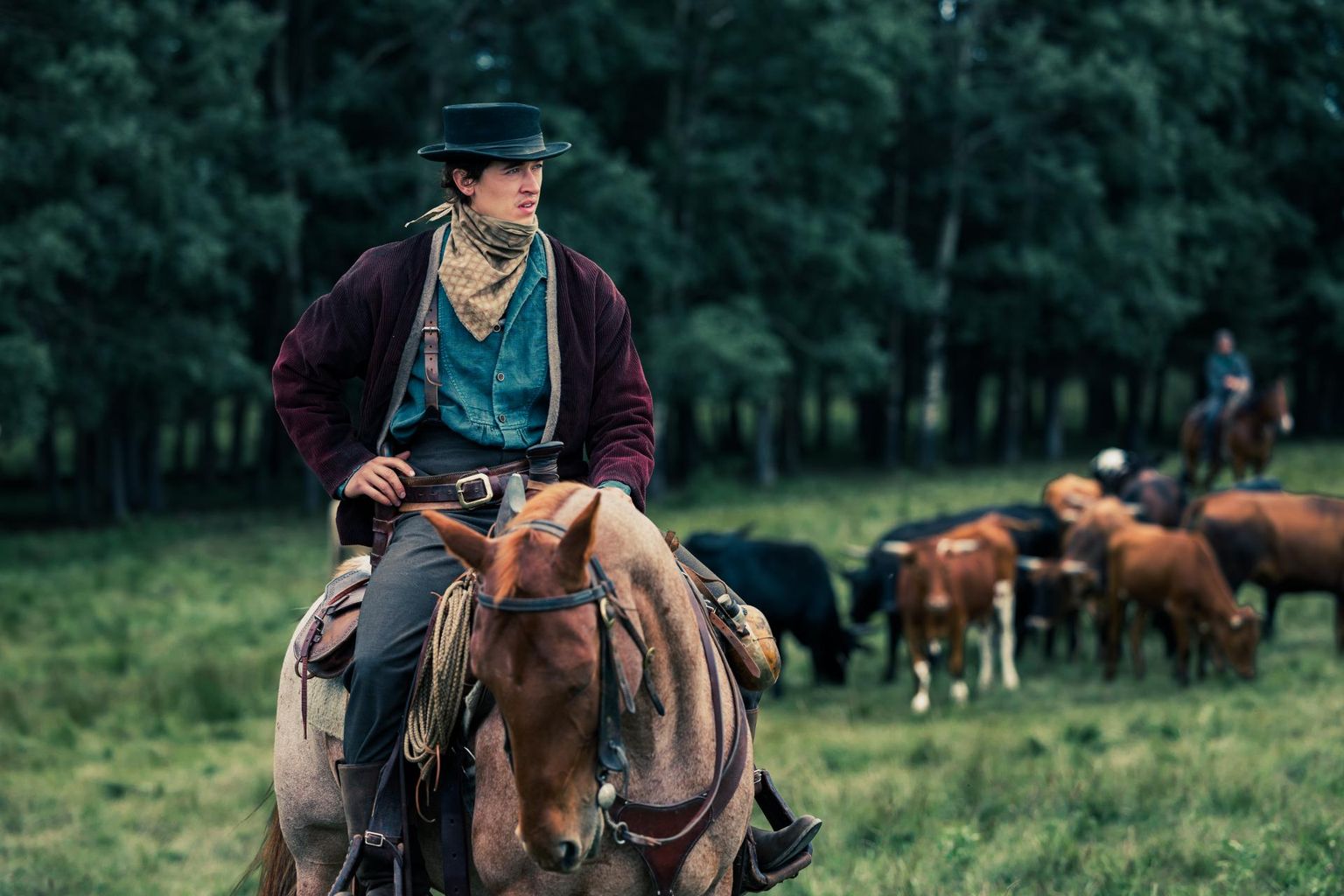 Billy the Kidi kehastav Tom Blyth õppis hobusega ratsutama  FOTOd: Sarjakaadrid