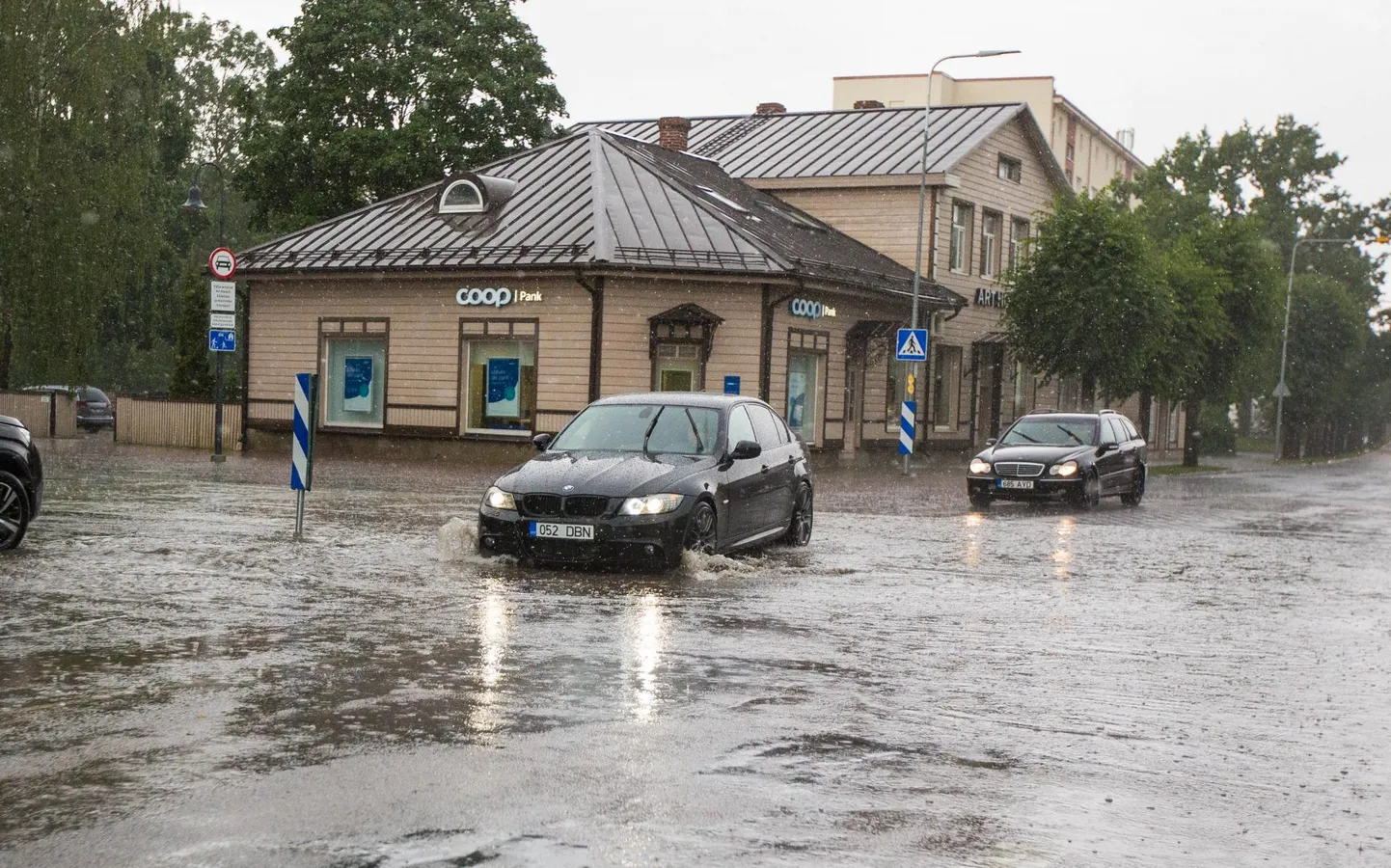 Tugev vihmasadu Rakveres.