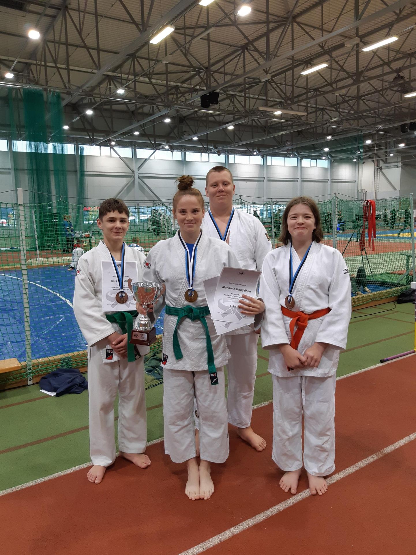 Pärnu judoklubi Samurai medalivõitjad.