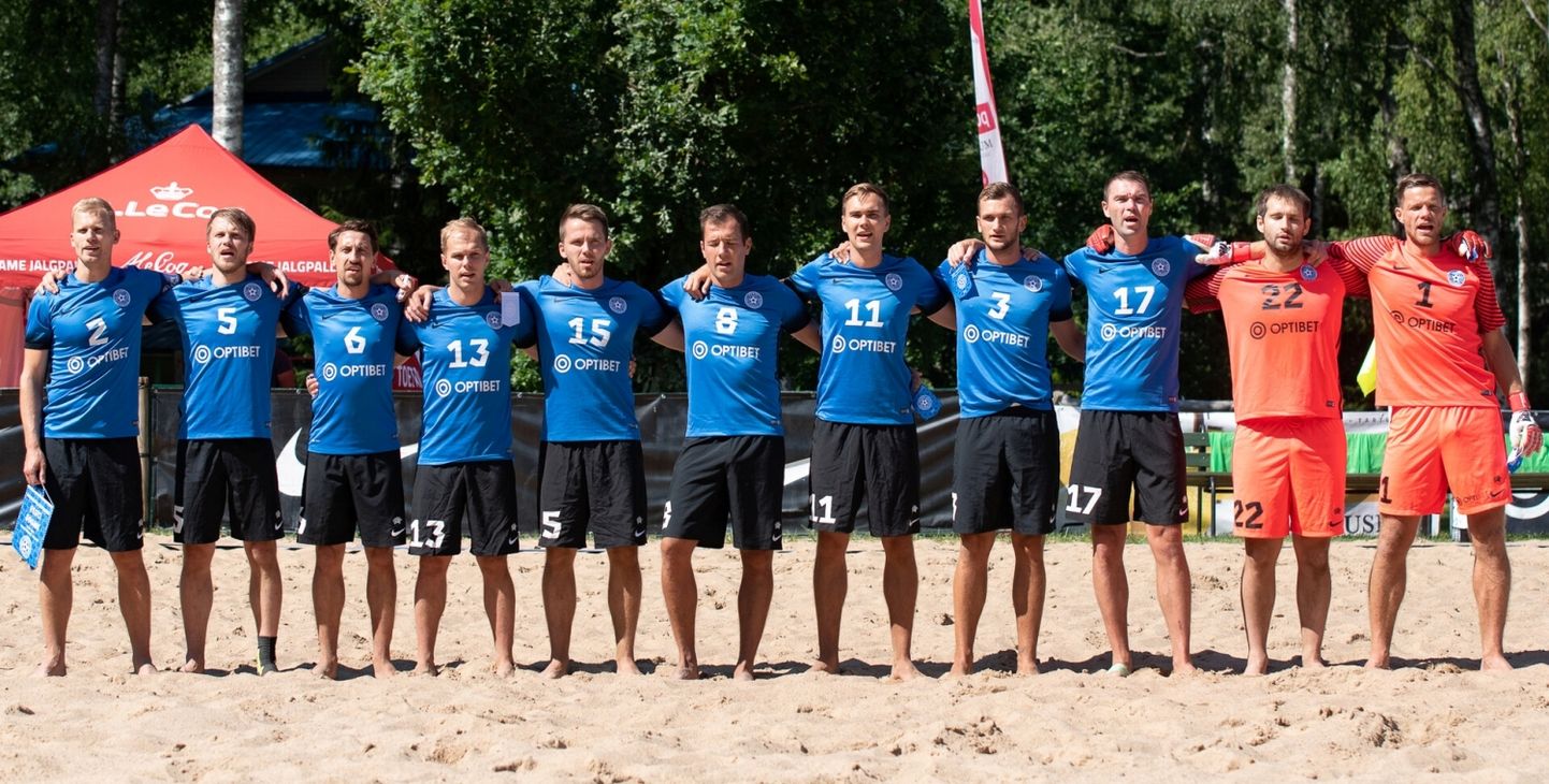 Eesti meeste rannajalgpallikoondis.