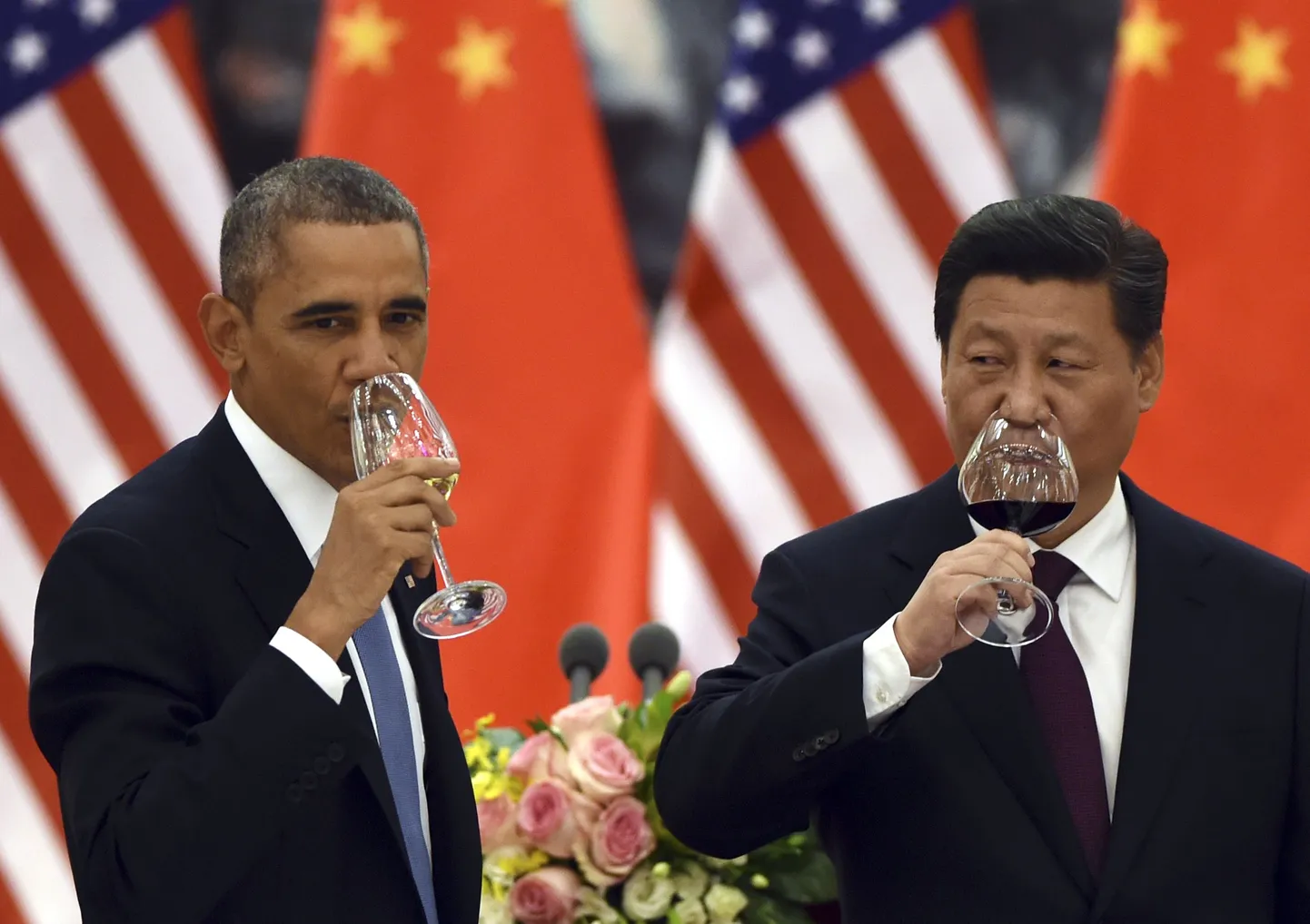 USA president Barack Obama (vasakul) ja tema Hiina kolleeg Xi Jinping.