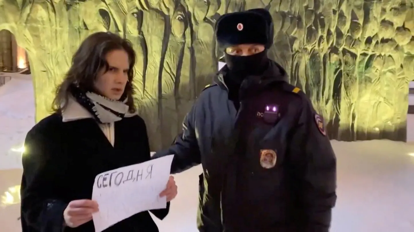 Акция в честь Алексея Навального.