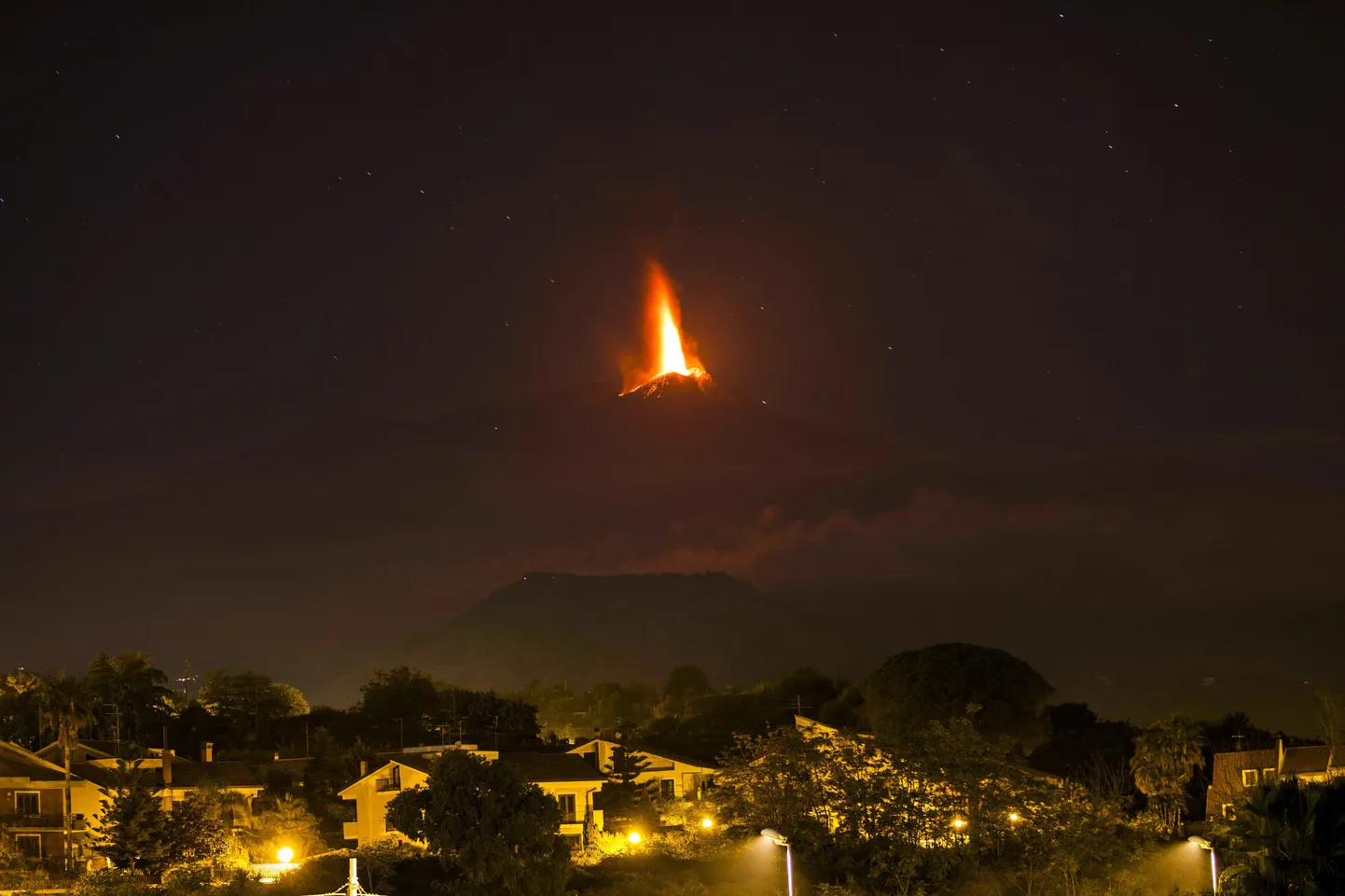 Etna vulkaan hakkas purskama