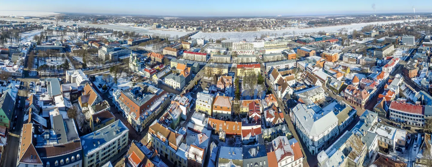 Pärnu. Droonifoto. Foto on illustreeriv.
