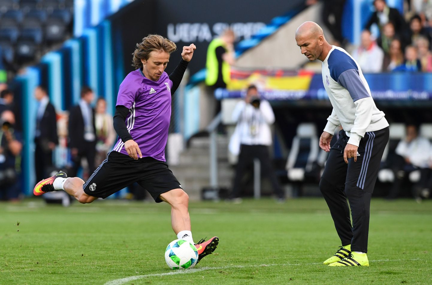 Luka Modric ja Zinedine Zidane
