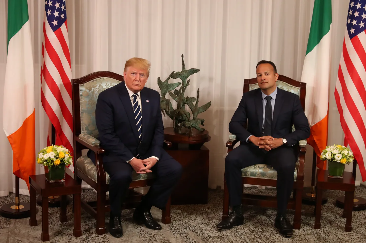 USA president Donald Trump kohtumisel Iirimaa peaministri Leo Varadkariga.