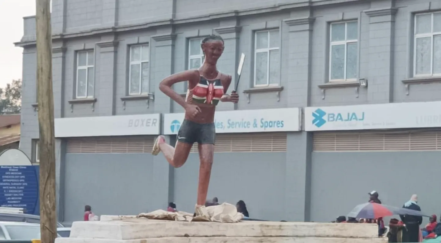 Skulptuur Faith Kipyegonist.