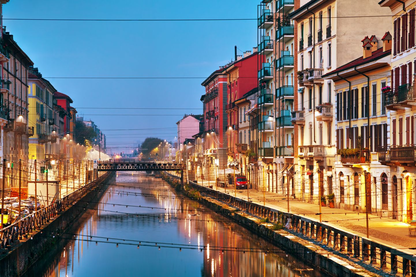 Naviglio Grande kanal Milanos