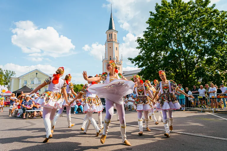 Sillamäe linnapäevade tähistamise kese oli linna südames.