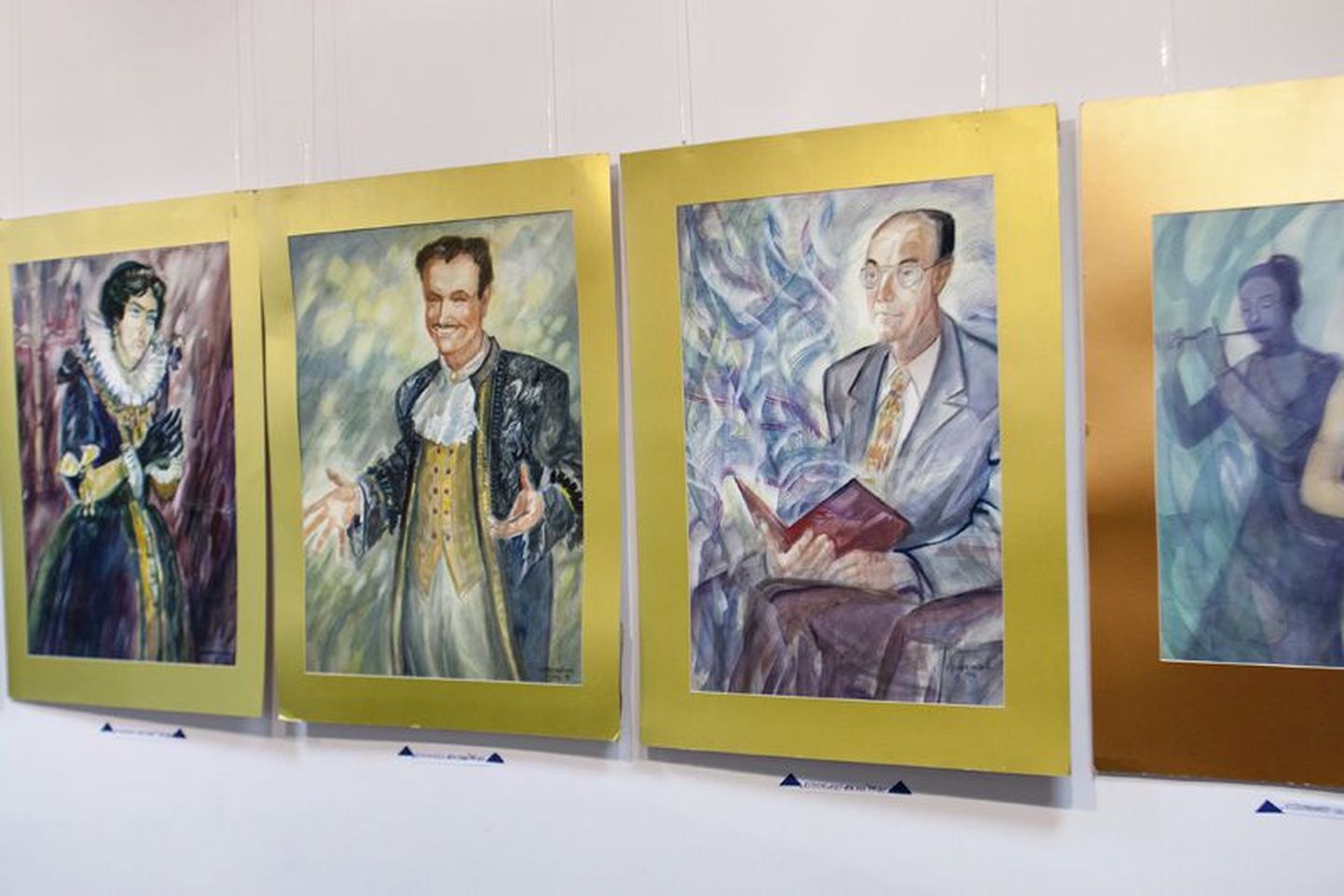 Valli Lember-Bogatkina teosed näituselt “Valitud akvarellid”.