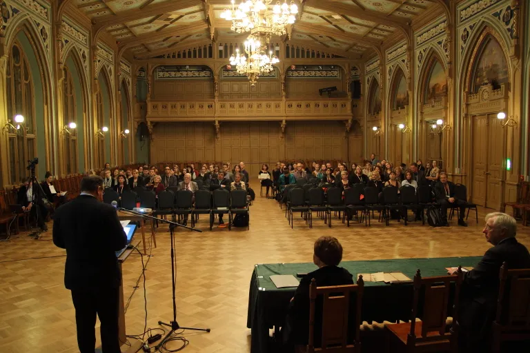 Konference "Colloquium Balticum XIII Rigense. Rīgas humānisti un antīkais mantojums: teksti un konteksti". Mazā ģilde, 2014. gada 6. novembris.