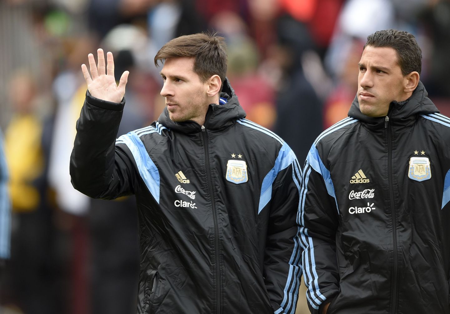 Lionel Messi (vasakul) jäi eilsest koondisemängust valutava varba tõttu eemale.