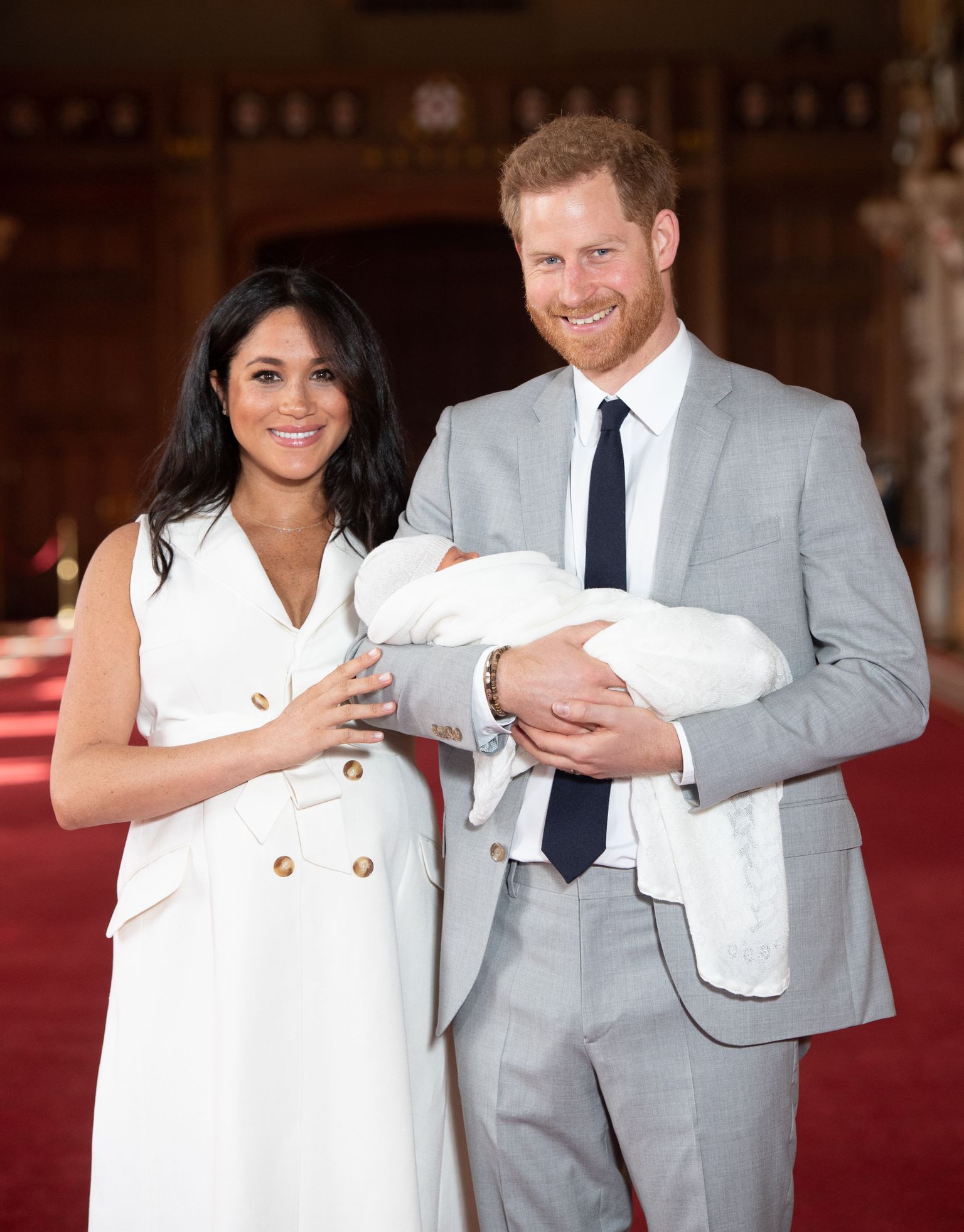Prints Harry ja Sussexi hertsoginna Meghan tutvustamas 8. mail oma poega Archie Harrison Mountbatten-Windsorit.