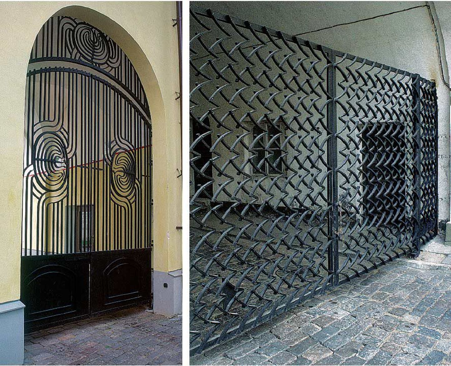 Heigo Jelle väravad kaunistavad nii valitsuse residentsi Stenbocki majas kui ka Toompea lossi sisehoovi.