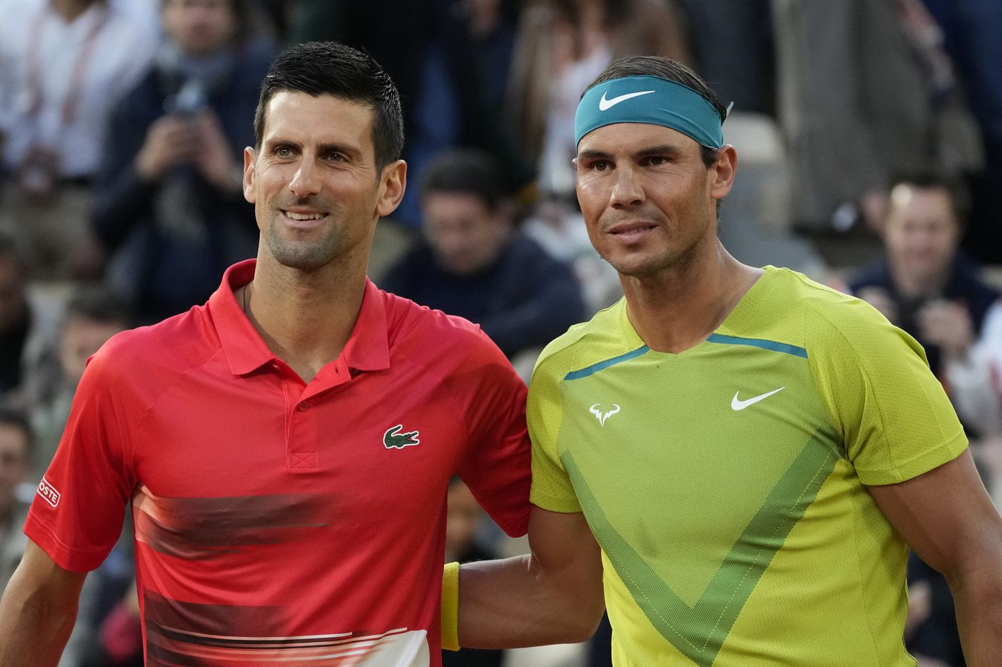 Novak Djokovic ja Rafael Nadal (paremal).