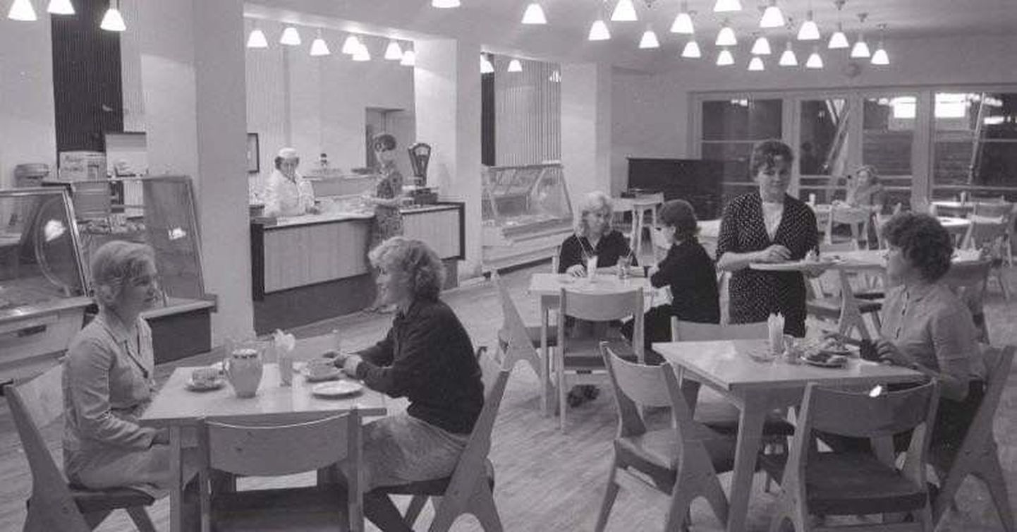 Кафе “Леэло” во Дворце культуры имени Я. Томпа,  сентябрь 1965 года.