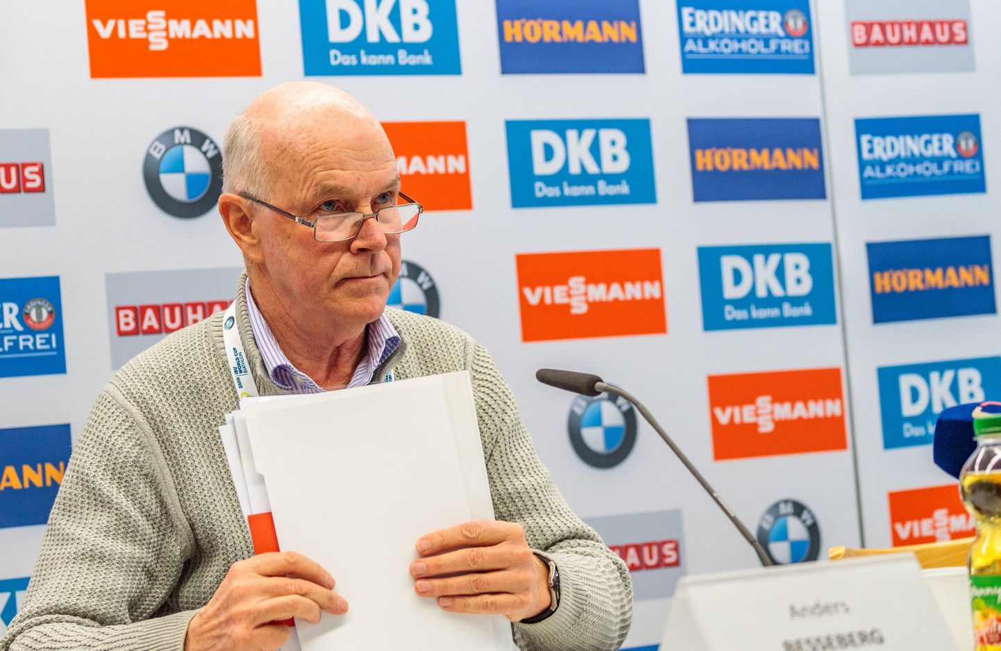 Anders Besseberg rahvusvahelise laskesuusaliidu (IBU) juhina 2017. aastal.