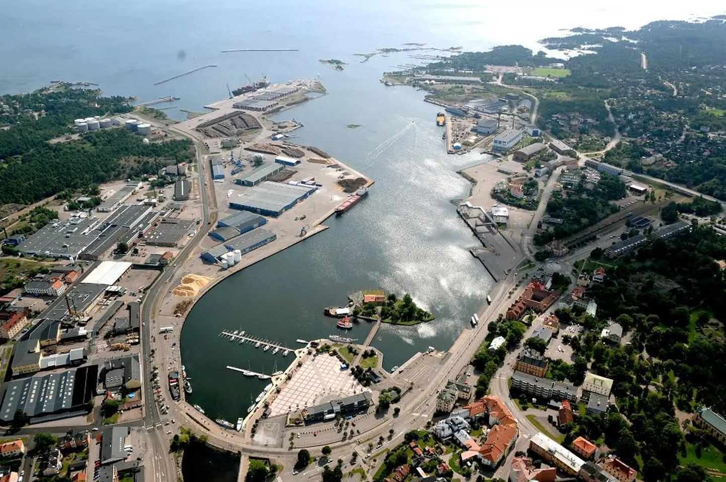 Oskarshamni linnavaade.