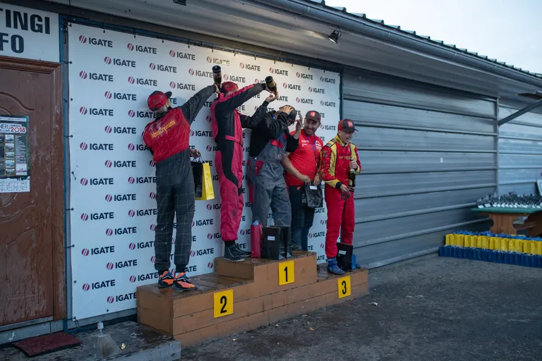 Kartingu sezonas noslēguma sacensības Rullīša trasē Jelgavā