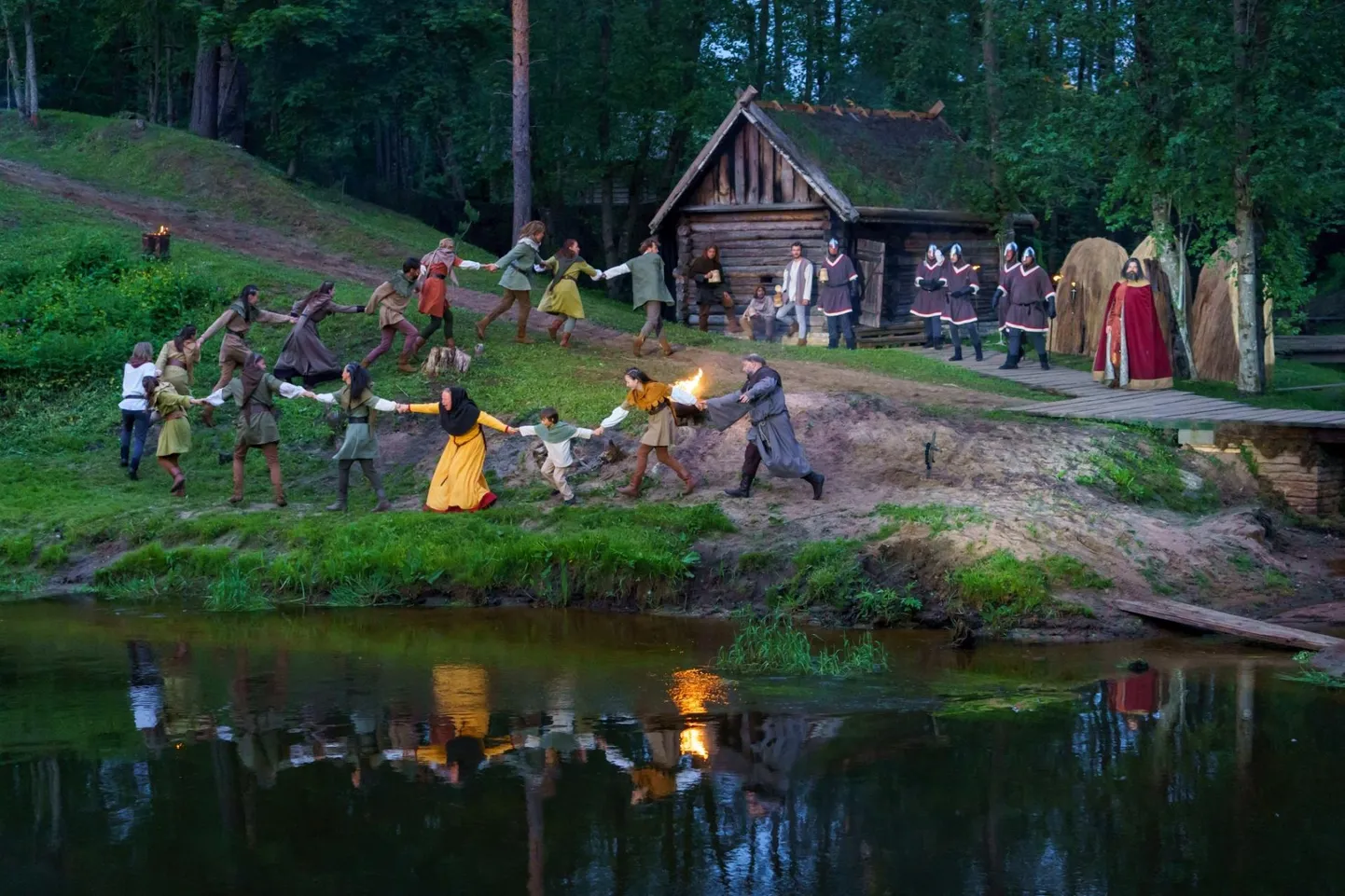 Rakvere teatri suvelavastus «Robin Hood» Lammasmäe puhkekeskuses.