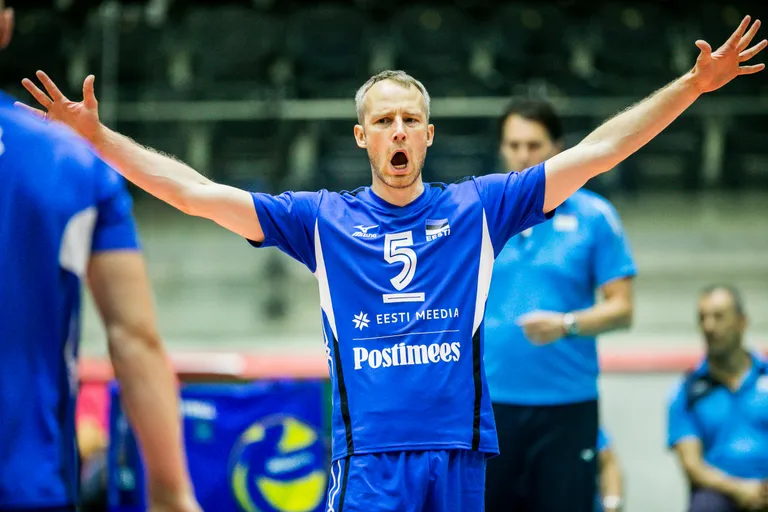 Eesti meeste võrkpallikoondise kapten Kert Toobal.