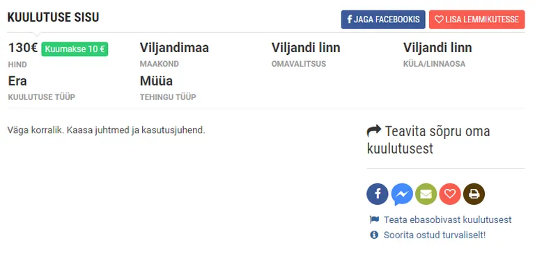 Samsungi televiisori kuulutuse sisu.